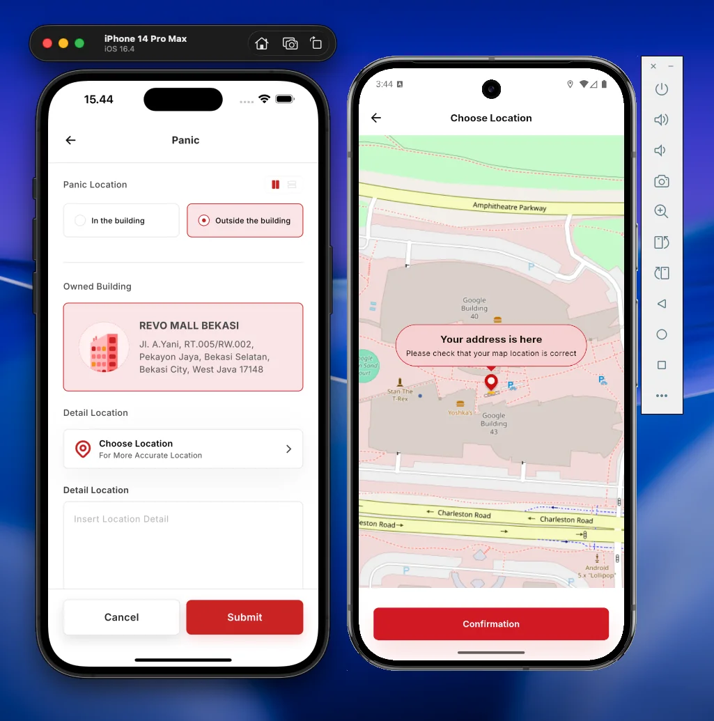 Panic Button - Outside Building